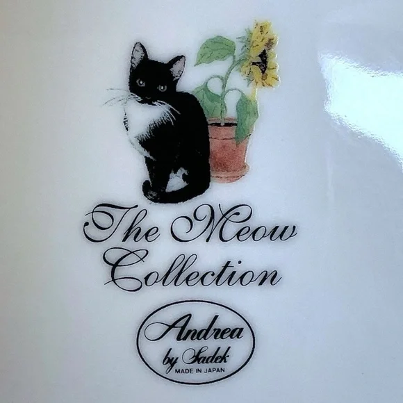 Cat’s Meow Plate Decorative Collectible Vintage 1994 Andrea by Sadek 8 1/4” - Picture 7 of 16